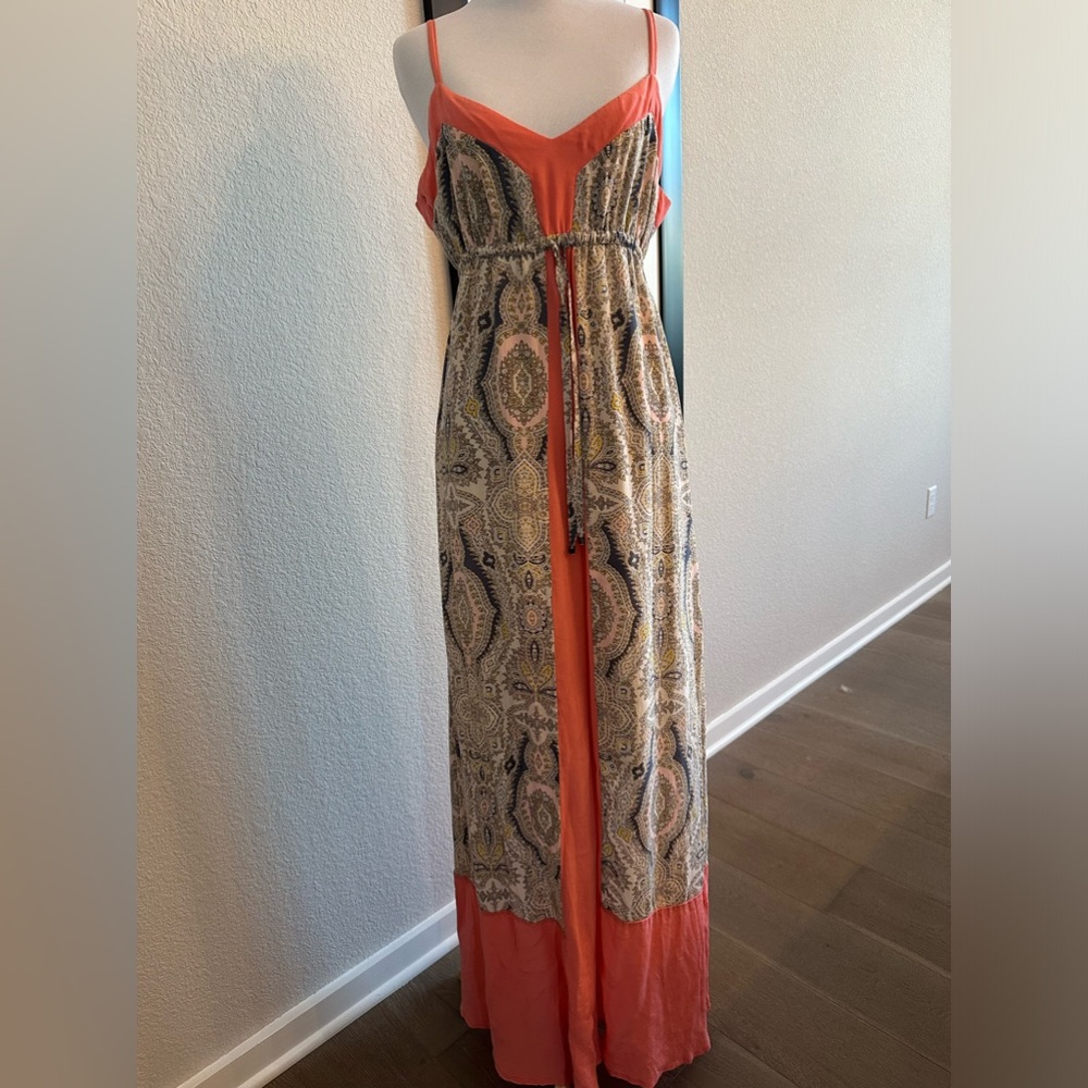 Gypsy silk flattering maxi dress